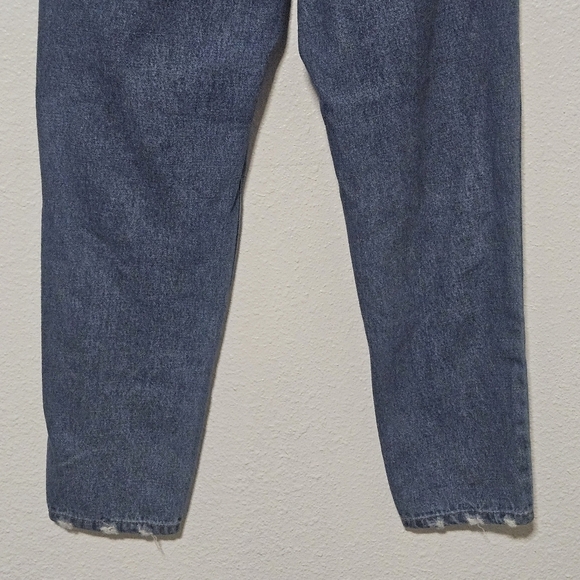 Princess Polly high rise straight leg jeans with some distressing 100%cotton - Picture 8 of 12